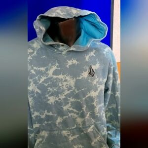 Men's Blue Tie-Dye Hoodie
